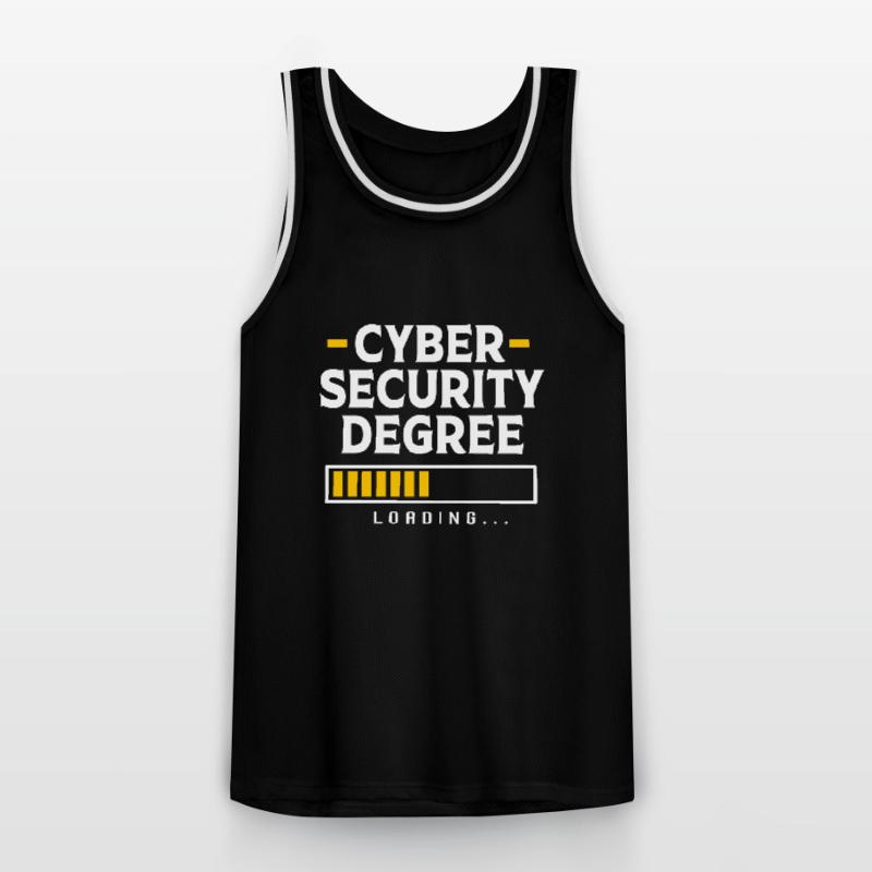Cybersecurity Cyber Programmer Hacker Men's Basketball Jersey