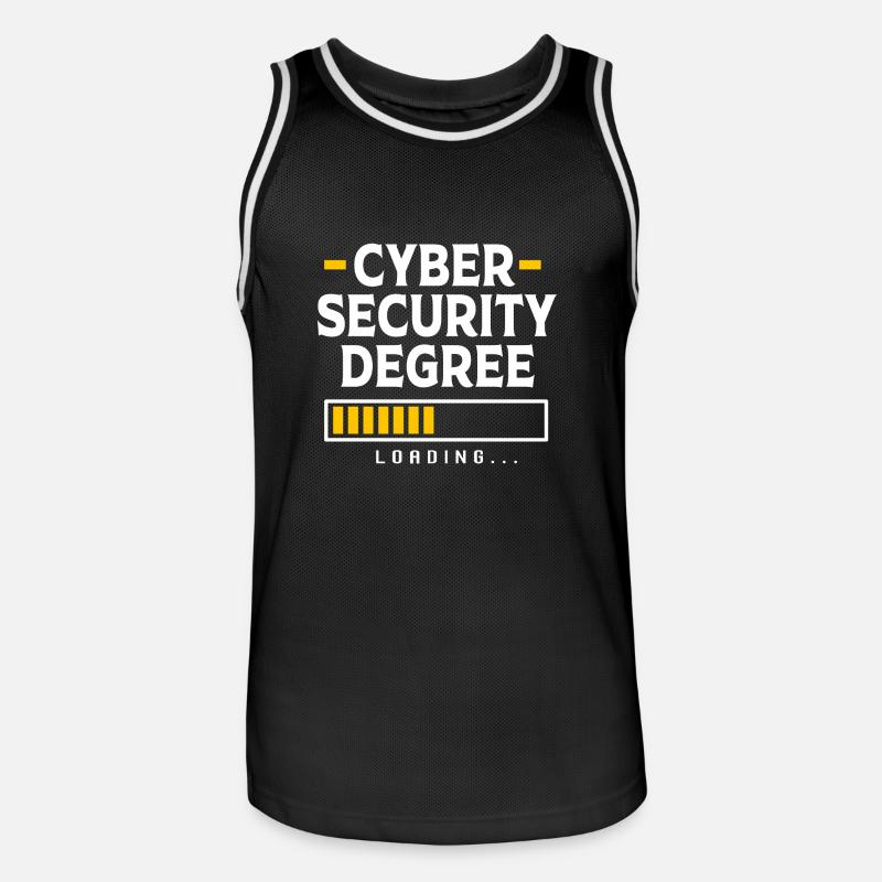 Cybersecurity Cyber Programmer Hacker - Men's Basketball Jersey - black/white