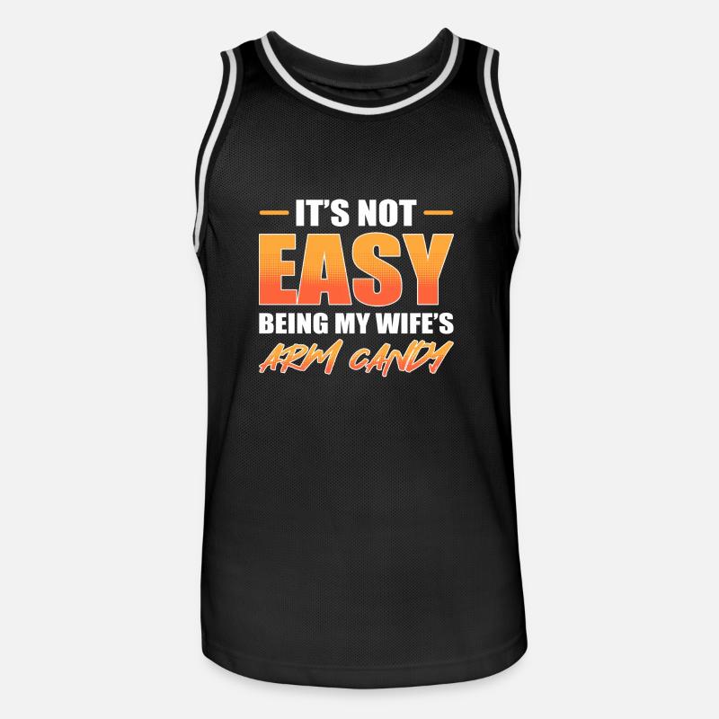 Arm Candy Ehemann - Männer Basketball-Trikot - Schwarz/Weiß