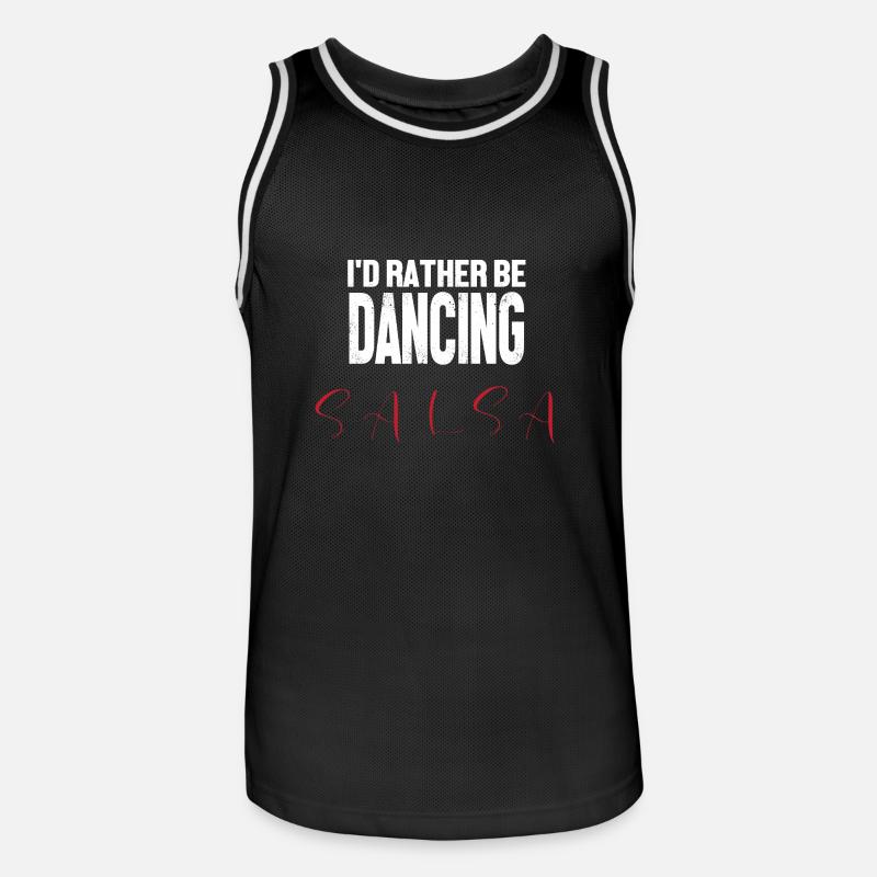 Danseuse de salsa Danseuse - Maillot de basket Homme - noir/blanc