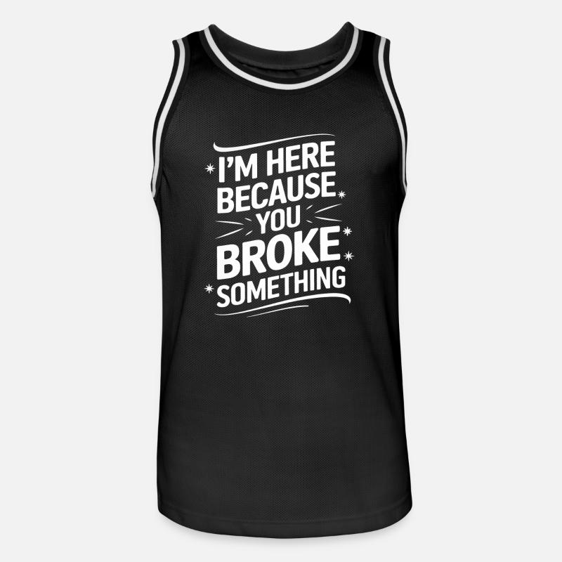 Technical Support Computer - Men's Basketball Jersey - black/white