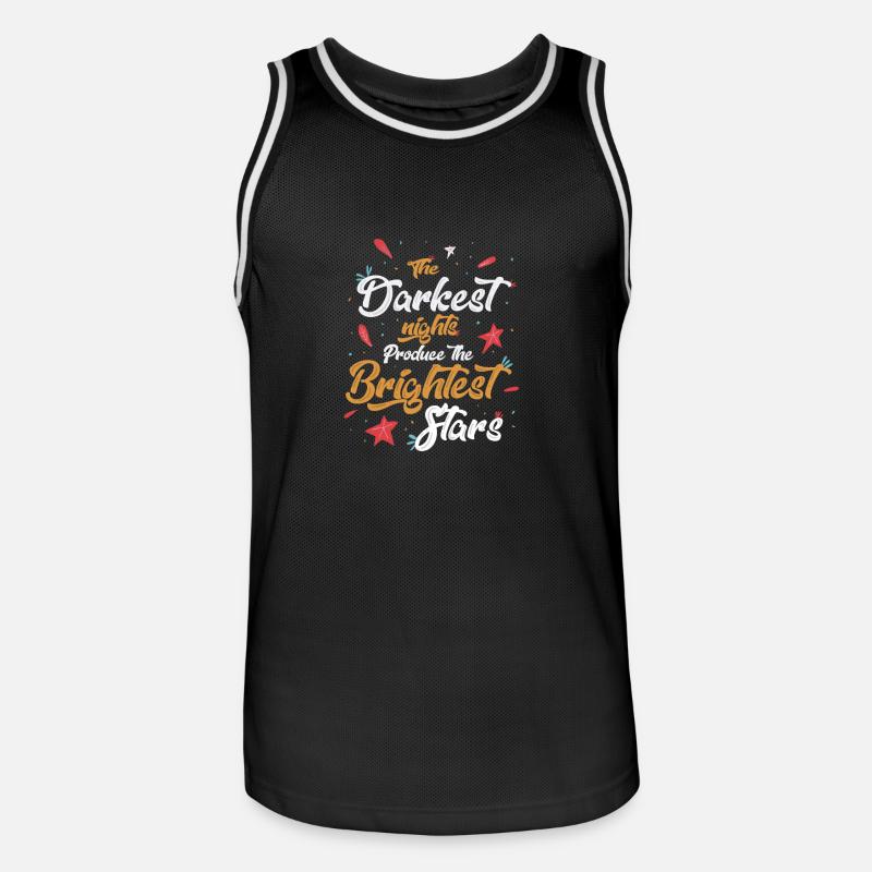 Hellste Sterne Geschenk - Männer Basketball-Trikot - Schwarz/Weiß
