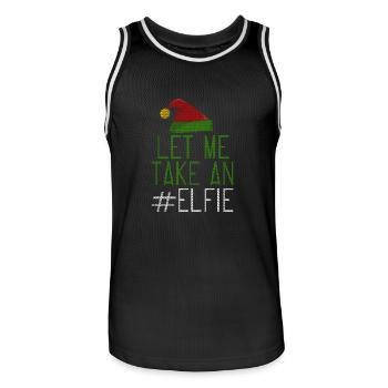 Let Me Take An Elfie Ugly Style - Männer Basketball-Trikot - Schwarz/Weiß - Vorne - AI Model Male 185 dark (185cm)
