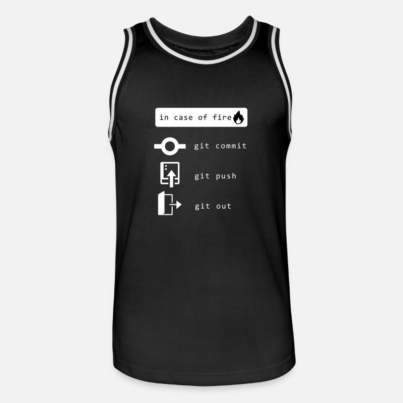 Programmeurs, développeurs, informaticiens, développeurs - Maillot de basket Homme - noir/blanc