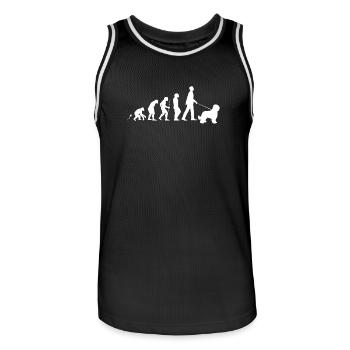 Briard gift shirt - Men's Basketball Jersey - black/white - Front - AI Model Male 185 dark (185cm)