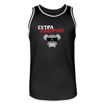 Koala - T-Shirt - Lunettes de soleil - Extra - Maillot de basket Homme - noir/blanc - Devant - AI Model Male 185 dark (185cm)