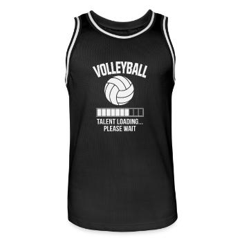 Volley-ball loading Talent S'il vous plaît Attendez-cadeau - Maillot de basket Homme - noir/blanc - Devant - AI Model Male 185 dark (185cm)
