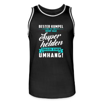 Bester Kumpel Geschenk Beste Freunde Bro Buddy - Männer Basketball-Trikot - Schwarz/Weiß - Vorne - AI Model Male 185 dark (185cm)