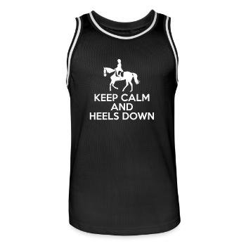Dressage - horse - rider - gift - horses - Men's Basketball Jersey - black/white - Front - AI Model Male 185 dark (185cm)