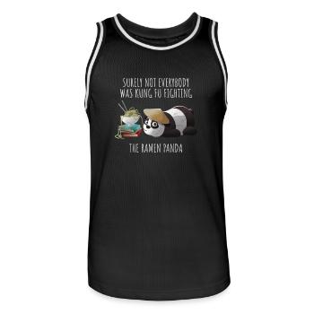 le panda ramen n'est pas kung fu combat funnygift - Maillot de basket Homme - noir/blanc - Devant - AI Model Male 185 dark (185cm)