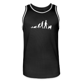 Akita Geschenke Grow Evolution Mann - Männer Basketball-Trikot - Schwarz/Weiß - Vorne - AI Model Male 185 dark (185cm)