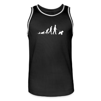 Irish Soft Coated Wheaten Terrier Gifts Grow - Men's Basketball Jersey - black/white - Front - AI Model Male 185 dark (185cm)