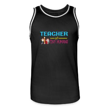Kindergarten Preschool Pre-K Teacher 1 Day Lehrer - Männer Basketball-Trikot - Schwarz/Weiß - Vorne - AI Model Male 185 dark (185cm)