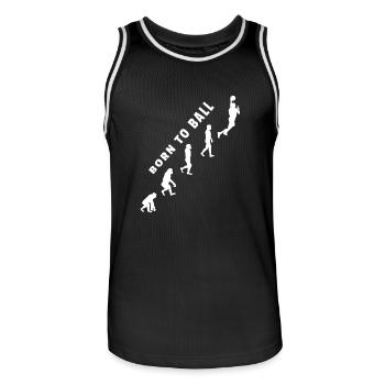 Evolution basketball basketball basketball game - Men's Basketball Jersey - black/white - Front - AI Model Male 185 dark (185cm)