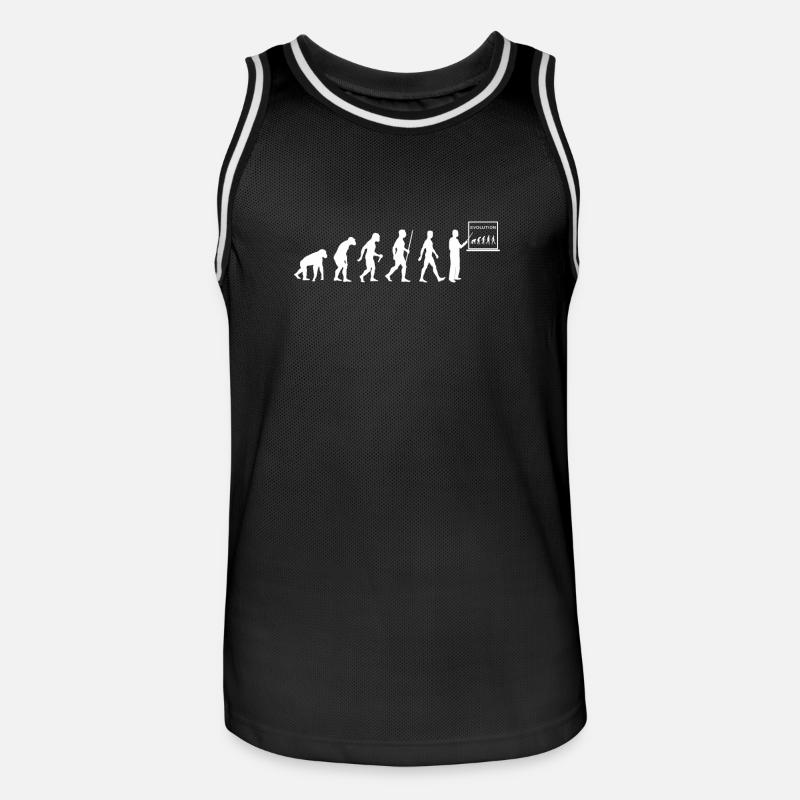 Les enseignants Evolution professeur Professeur Professeur - Maillot de basket Homme - noir/blanc