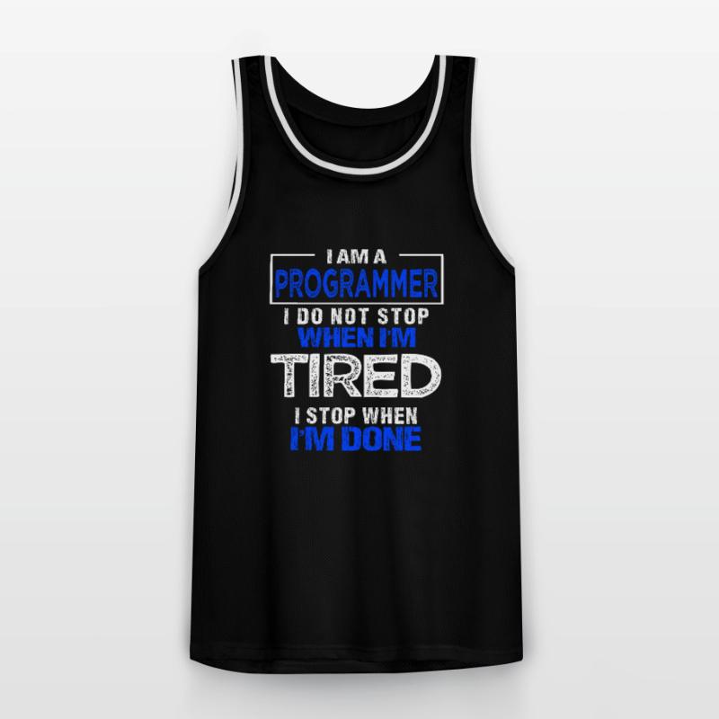 Programmer Gift Programmer Developer Men's Basketball Jersey