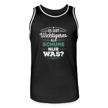 Schuhe - Männer Basketball-Trikot - Schwarz/Weiß - Vorne - AI Model Male 185 dark (185cm)