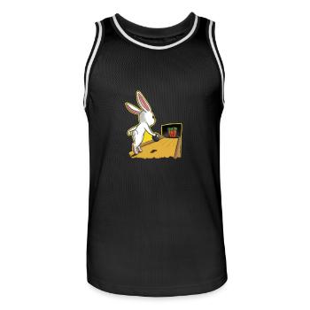 Ich liebe Kegeln Bowling Ostern Geschenk - Männer Basketball-Trikot - Schwarz/Weiß - Vorne - AI Model Male 185 dark (185cm)