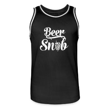 Hops - beer brewer - brewery - brewmaster - Men's Basketball Jersey - black/white - Front - AI Model Male 185 dark (185cm)