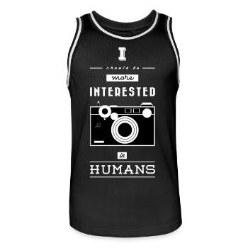 Argus C3 - Männer Basketball-Trikot - Schwarz/Weiß - Vorne - AI Model Male 185 dark (185cm)