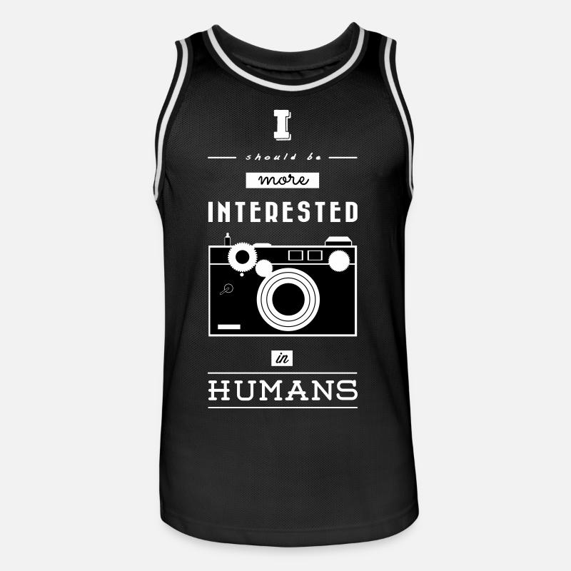 Argus C3 - Männer Basketball-Trikot - Schwarz/Weiß
