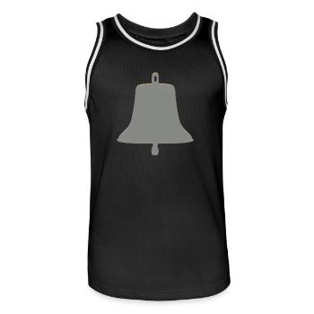 Great bell - Men's Basketball Jersey - black/white - Front - AI Model Male 185 dark (185cm)