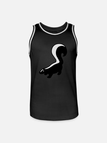 Skunk - Men's Basketball Jersey - black/white