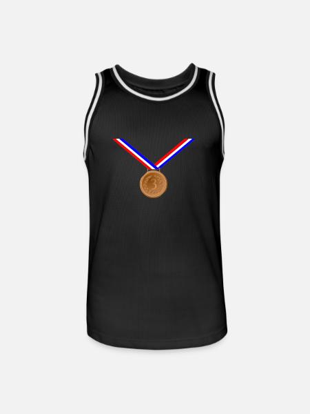 Bronze Medal 3rd - Men's Basketball Jersey - black/white