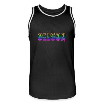gelson rs arc-en-ciel - Maillot de basket Homme - noir/blanc - Devant - AI Model Male 185 dark (185cm)