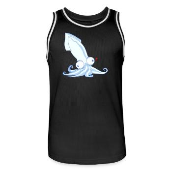 Octopus - Männer Basketball-Trikot - Schwarz/Weiß - Vorne - AI Model Male 185 dark (185cm)