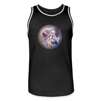 Another World - Maillot de basket Homme - noir/blanc - Devant - AI Model Male 185 dark (185cm)
