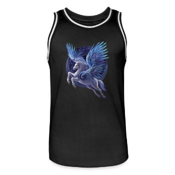 Pegasus - Maillot de basket Homme - noir/blanc - Devant - AI Model Male 185 dark (185cm)