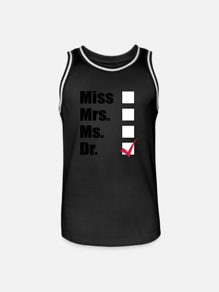 doctor - Men's Basketball Jersey - black/white