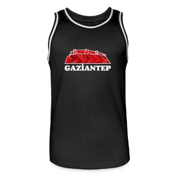 gaziantep e 18 a kale - Männer Basketball-Trikot - Schwarz/Weiß - Vorne - AI Model Male 185 dark (185cm)