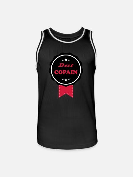 BEST COPAIN - Maillot de basket Homme - noir/blanc