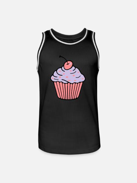 Cupcake - Men's Basketball Jersey - black/white