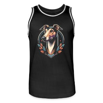 Whippet - Maillot de basket Homme - noir/blanc - Devant - AI Model Male 185 dark (185cm)