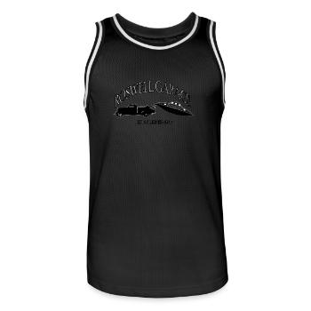 roswellGarage - Maillot de basket Homme - noir/blanc - Devant - AI Model Male 185 dark (185cm)