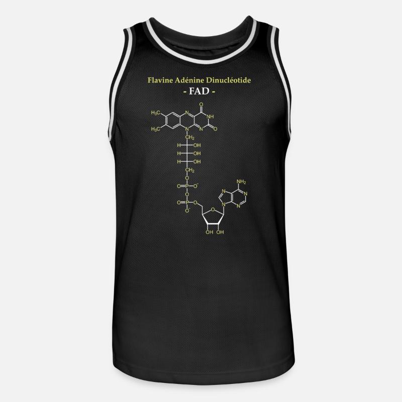 ADF Flavin Adenine Cofactor - Men's Basketball Jersey - black/white