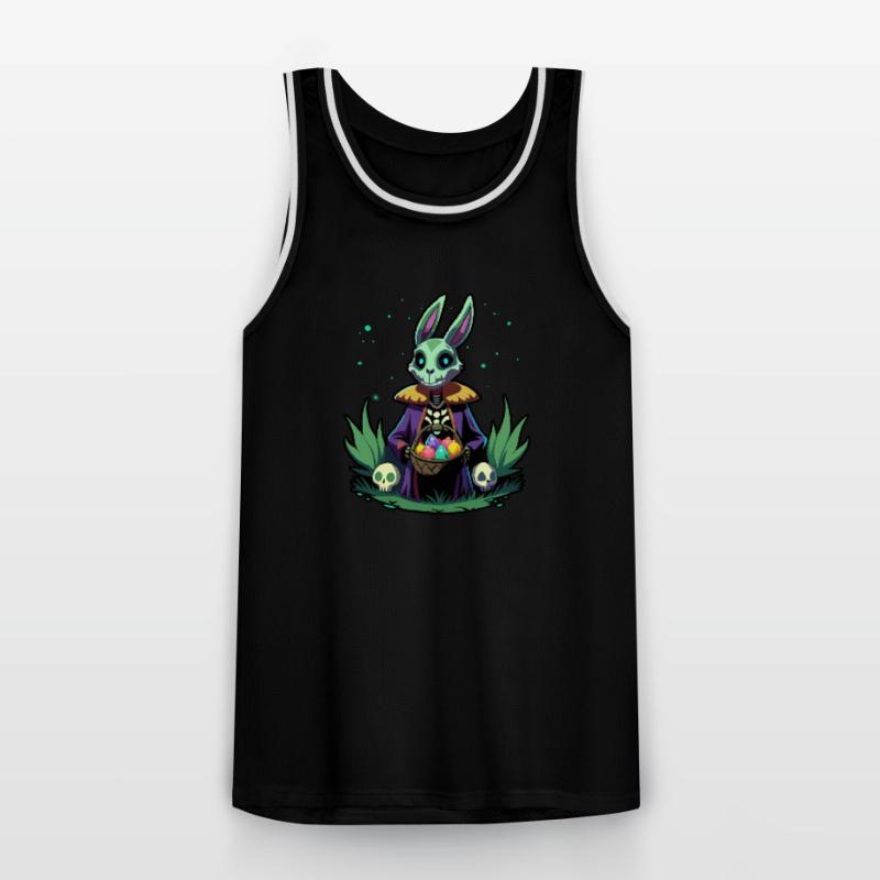 Creepy Easter - Easter Bunny - Easter Egg - Gift Men's Basketball Jersey