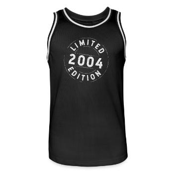Edition Limitée 2004 - Anniversaire 2004 - Maillot de basket Homme - noir/blanc - Devant - AI Model Male 185 dark (185cm)