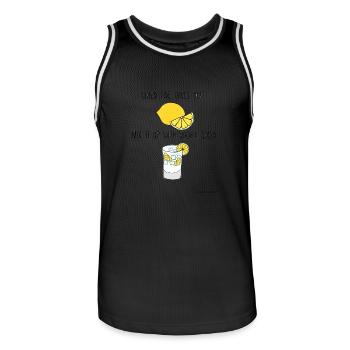 Skinny bitch - Männer Basketball-Trikot - Schwarz/Weiß - Vorne - AI Model Male 185 dark (185cm)