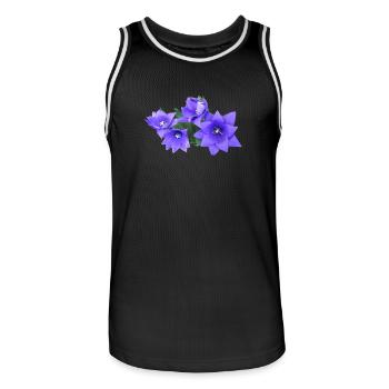 flowers lilies tulips orchids sunflower dahlia ger - Männer Basketball-Trikot - Schwarz/Weiß - Vorne - AI Model Male 185 dark (185cm)