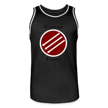 Eiserne Fron - Drei Pfeile - Men's Basketball Jersey - black/white - Front - AI Model Male 185 dark (185cm)