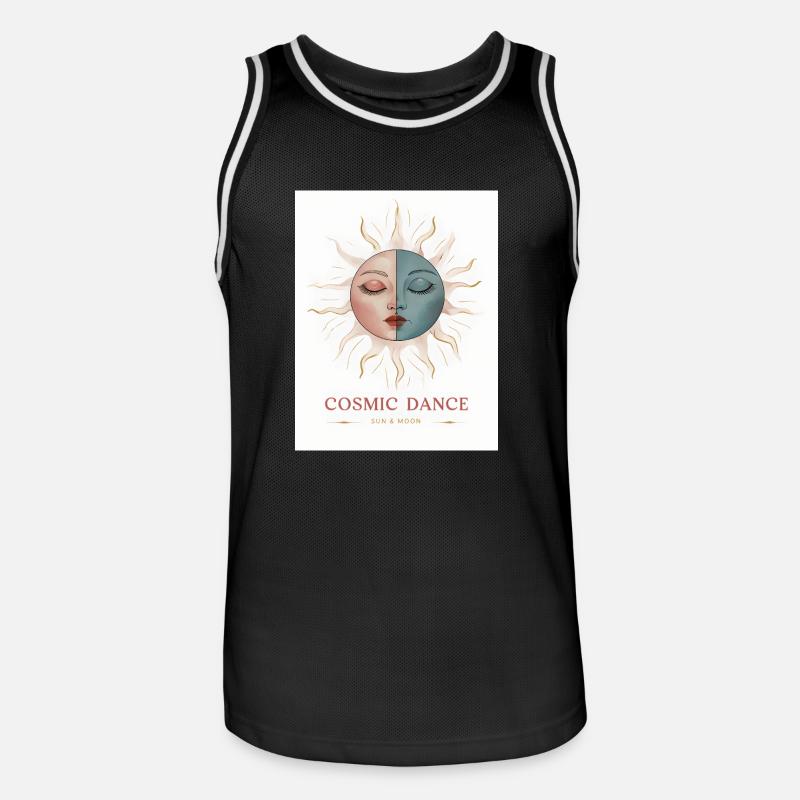 Danse Cosmique Don Spirituel - Maillot de basket Homme - noir/blanc