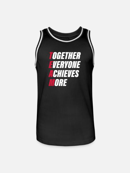 team - Men's Basketball Jersey - black/white