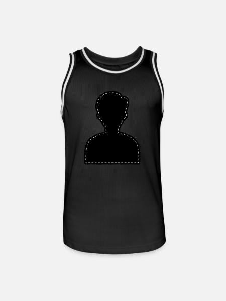 Icon Account Avatar - Men's Basketball Jersey - black/white