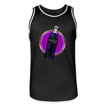 Magic Art Drink - Männer Basketball-Trikot - Schwarz/Weiß - Vorne - AI Model Male 185 dark (185cm)