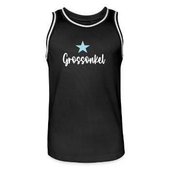 Großonkel Gross Onkel Bruder Jungen Grossonkel - Männer Basketball-Trikot - Schwarz/Weiß - Vorne - AI Model Male 185 dark (185cm)