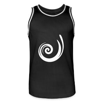 Pattern White Gift Christmas - Men's Basketball Jersey - black/white - Front - AI Model Male 185 dark (185cm)